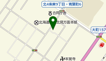 プリントショップ北見の地図画像