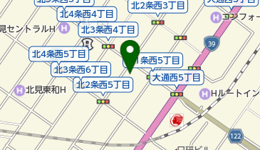 カットクラブリバティーの地図画像