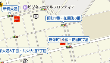 カットスタジオフェイスの地図画像