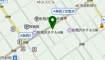 時計台補聴器センター岩見沢店の地図画像