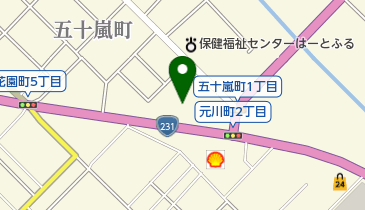 エホバの証人の留萌会衆の地図画像