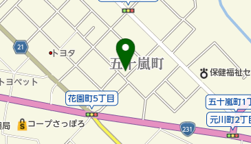 バラ美容室の地図画像