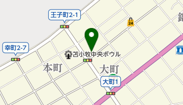 苫小牧商工連盟の地図画像