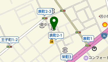 美容室ヘアーチームCUEの地図画像