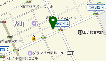桃たろう理容室の地図画像