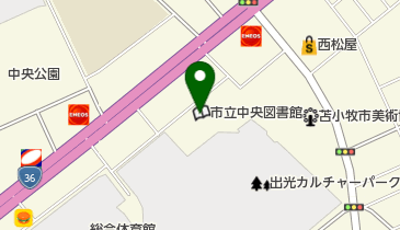 苫小牧市役所 都市建設部 関連施設 サンガーデンの地図画像