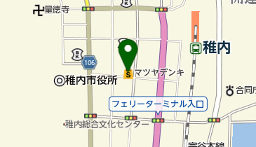 稚内観光協会の地図画像