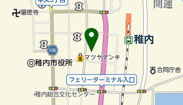 北星洋服店の地図画像