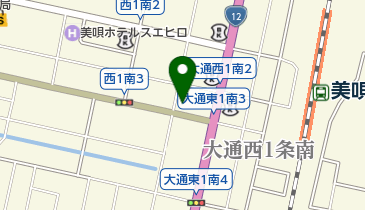 ピザ・テンフォー北海道美唄店の地図画像