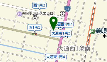 メガネの三愛の地図画像