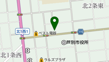 芦別市生きがいデイサービスセンターの地図画像