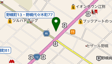 野幌コンタクトの地図画像