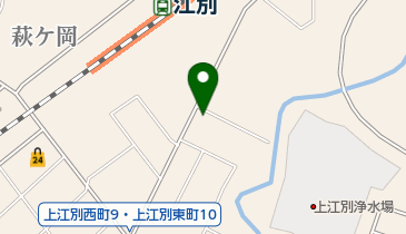 上江別動物病院の地図画像