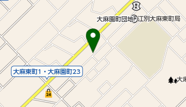 美容室リバティー 大麻店の地図画像