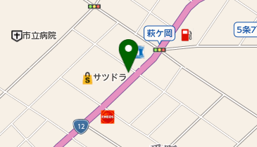 はやし仕出し店の地図画像