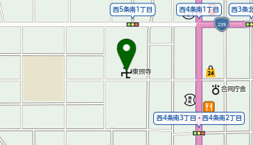 東照寺の地図画像