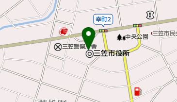 三笠市職員労働組合の地図画像