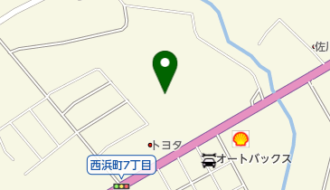 新和自動車修理工場の地図画像