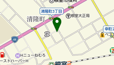 朝日新聞社根室通信局の地図画像