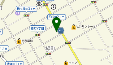 インテリアと贈答の華咲の地図画像