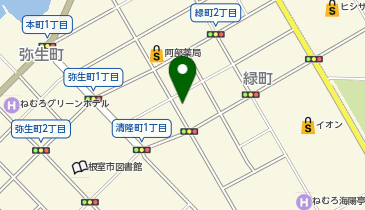 ほかほか弁当根室の地図画像