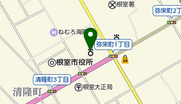 根室町村会事務局の地図画像