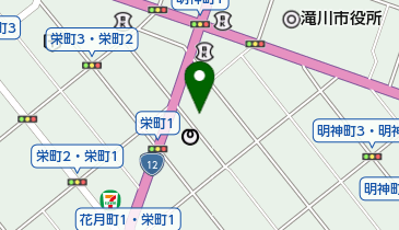 日本キリスト教会滝川教会の地図画像