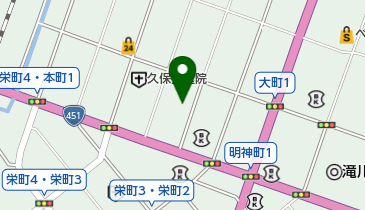 スナックグリーンナイトの地図画像