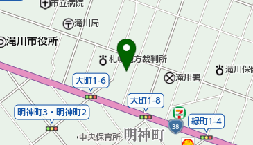 滝川区検察庁の地図画像