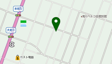 滝川市役所 コミュニティ施設 大町地区コミュニティセンターの地図画像