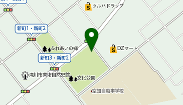 滝川市役所 教育部 社会教育課社会教育係・スポーツ振興係 音楽公民館の地図画像