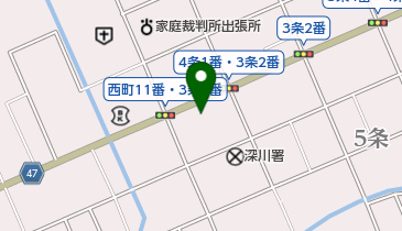 上中精肉店の地図画像