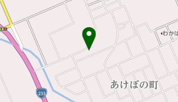 あけぼの美容室の地図画像