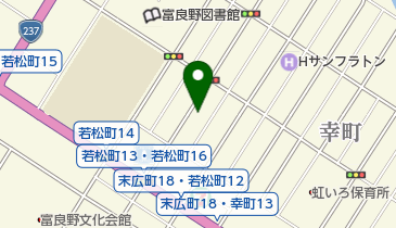 富良野おやこ劇場の地図画像