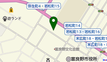 富良野神社の地図画像