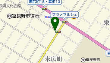 ジャノメミシン富良野店の地図画像