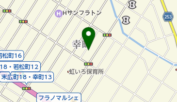 ヘアーサロンナラの地図画像