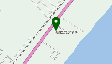 足立家具店の地図画像