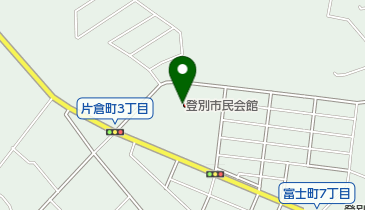 登別市役所 教育委員会 教育部 総務グループの地図画像