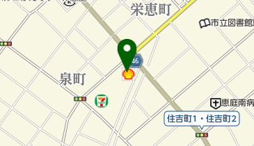 日商砿油株式会社恵庭SSの地図画像
