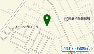 北海道丸善株式会社セルフステーション柏陽の地図画像