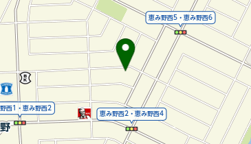 恵み野西町内会の地図画像