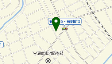 メナード化粧品恵庭恵北代行店の地図画像