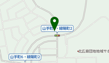 日本キリスト教会北広島山手教会の地図画像