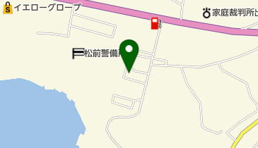 海上自衛隊松前警備所の地図画像