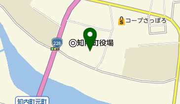 知内町中央公民館の地図画像