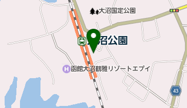 大沼国際交流プラザの地図画像