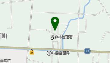 渡島森林管理署の地図画像