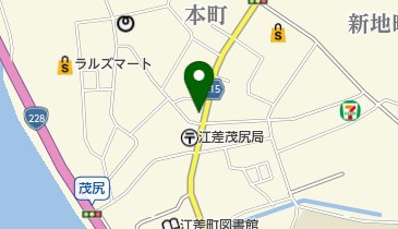 トラベルビューロー江差の地図画像