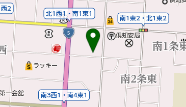北教組後志支部の地図画像